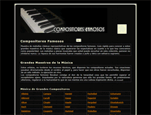 Tablet Screenshot of compositoresfamosos.juegofanatico.cl